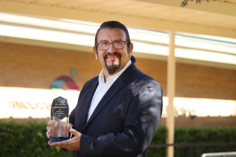 jonhn with randolph terrel award